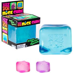 Schylling NeeDoh Nice Cube - Sensory Squeeze Toy with Super Solid Squish - 2.25" Cube - Color May Vary (Pack of 1)