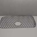 Sink Protectors for Kitchen Sink 13x11 &16x12 &19x14 &21x16 &22x13 &24x13 &26x14 &28x14 &30x16, Large Silicone Sink Mats Grid for Bottom of Farmhouse Sink (28x14.4, Rear Drain)