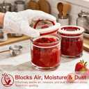 3 x 2-Pack Airtight Food Storage Container Lids, Easy-Open Universal Fit Replacement Covers for Seniors & People with Arthritis, Suitable for DIY Production of Ceramic and Glass Sealed Cans