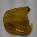 Nylon Crossbody Bags for Women, Trendy Medium Crescent Bag, Lightweight Woman Over Shoulder Purse with Zipper (Yellow)