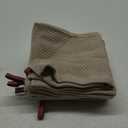 Cotton Kitchen Dish Cloths, 6 Pack Super Absorbent Waffle Weave Dish Towels, 12 x 12 Inch, Khaki