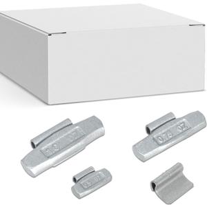 EASYBERG 100 pcs P Type Steel Clip on Wheel Weights Assortment for Steel Rims, 0.25oz, 0.5oz, 0.75oz, 1.0oz, 25pcs for Each Size