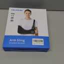 Velpeau Arm Sling Shoulder Immobilizer for Women and Men, fit Left or Right Arm - Rotator Cuff Support Brace - Medical Sling for Shoulder, Clavicle, Elbow Injury (Comfort type, Small: Bust 24-29.5)