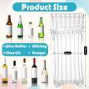600 Pcs Wine Bottle Travel Protector Bags, Inflatable Air Column Packaging Bubble Bag with Reusable Inflator Pump, Reusable Wine Bottle Protector Air Cushion Bags for Travel Shipping