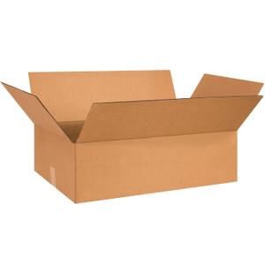BOX USA 26x15x5 Flat Corrugated Boxes, Flat, 26L x 15W x 5H, Pack of 20 | Shipping, Packaging, Moving, Storage Box for Home or Business, Strong Wholesale Bulk Boxes