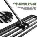 Lawn Leveling Rake for Yard Soil, 7FT Adjustable Handle Heavy Duty Leveler Tool, Anti-Flip Design for Golf Courses & Lawns45"x10" Rake