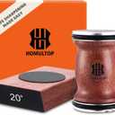 Rolling Knife Sharpener Kit with Diamond & Ceramic Discs, Magnetic Knife Sharpener Roller with 15 & 20 Angle Base, Afilador De Cuchillos