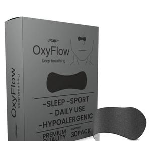 OxyFlow Nasal Strips for Breathing- for Sensitive Skin, Nose Strips for Snoring, Nasal Congestion Relief, Nasal Tape, Breathe Right, Athletic Nasal Strips, Extra Strength, Universal Fit. 2 Pack
