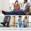 Non Slip Yoga Socks with Grips for Pilates, Ballet, Barre, Barefoot, Hospital Anti Skid Socks for Women and Men (Medium, 6 Pairs-black)