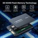 2TB SATA SSD 2.5'' Internal Solid State Drive, SATA III 6 Gb/s Read Speed Up to 550 MB/s 3D NAND Internal SSD, Upgrade Laptop PC/Desktops (RS550)