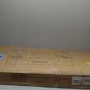 Queen Size Platform Bed Frame with Velvet Upholstered Headboard and Sturdy Wooden Slats Support, Mattress Foundation Easy Assembly, No Box Spring Needed, Slip Resistant (Black, Queen)