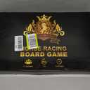 Horse Race Board Game, Horse Racing Board Game with 11 Luxury Metal Horses, 4 Dice, 2 Boxes of Cards, and Thickened Wood Horse Race Game Board