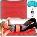 Medical-Grade TPU Red Light Therapy Mat for Body, Infrared Light Therapy with 660nm & 850nm LEDs, Light Therapy Blanket for Back & Joint Comfort, FSA&HSA Eligible, 400 LEDs, 38" x 23.6"