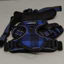 rabbitgoo Dog Harness No Pull with 2 Leash Clips, Adjustable Soft Padded, Reflective Oxford No Choke Pet Vest with Easy Control Handle for Large Dogs, Blue Plaid, XL