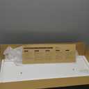 Amada HOMEFURNISHING Floating Shelves Large, 24 x 7 Inch Wall Shelves for Bathroom, Bedroom, Kitchen, Shelves for Wall Decor Set of 2, White - AMFS06