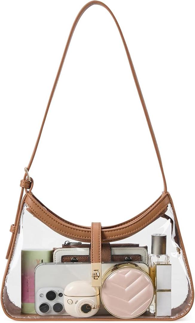 CLUCI Shoulder Bag for Women, Purses for Women, Handbag Hobo Bags Vegan Leather Crossbody Purse with Adjustable Strap
(Black, Size 8)