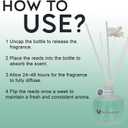 Premium Reed Diffuser Set - Room Freshener & Aromatherapy Diffuser for Homes | 100ml Glass with 5 Rattan Sticks & Flower Rattan | Smokeless, Toxin-Free | Lasts Up to 35 Days (White Tea)