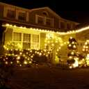 Twinkle Star C9 Christmas Lights, 24.5 FT 50 LED Faceted Strawberry String Lights Indoor Outdoor Decor, 120V UL Certified Connectable Xmas Tree Light Strand for Patio Holiday Party Home, Warm White