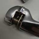 FOVPLUE 1.25" Highway Footpegs,Short Angled Adjustable Highway Pegs w/Mounts for Harley Touring Street Glide Electra Glide Road King Softail CVO Dyna Trike Sportster w/1-1/4" Engine Guard,Chrome#1