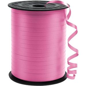 KMER LIFE Premium Pink Curling Ribbon, 1/5" Wide x 500 Yards Christmas Curling Ribbons for Gift Wrapping, Party Decoration, Balloon String, Ribbons for Florist Flower (1 Roll)