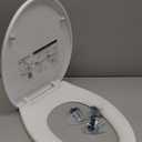 Universal Elongated Toilet Seat Replacement with Cover, One-Click to Quick Release SoftClose Oval Toilet Seat Compatible with TOTO/Kohler/Gerber, 2-pack Toilet Bolts and Nuts, Cotton White