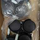 PATIKIL Office Chair Wheels Replacement 1.5", 8 Pcs Nylon Heavy Duty Office Furniture Casters Wheels with Universal Wheel for Hardwood Floor Carpet, Black(with Brake)