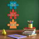 Motivational Quote Wall Hanging Sign,You Are Kind Wall Sign,Classroom Door Sign,You Are Smart Positive Quotes Wooden Hanging for Kids,Classroom Door Hanger for School Playroom Nursery (Colourful)