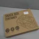 Travel Snack Container for Kids – Snackle Box with 8 Removable Compartments, Utensils and Recipe QR – Snack Box for Road Trips, Beach, Picnic and School Lunch