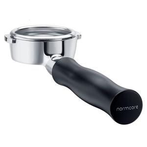 58mm Bottomless Portafilter, Naked Portafilter Fits E61, Flair 58, ECM, Rocket, Sanremo, Synesso, Slayer, VBM, Included 18g Basket, Black