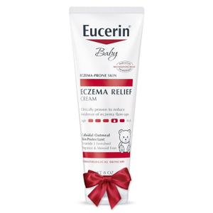 Eucerin Baby Eczema Relief Body Cream, Fragrance Free Baby Eczema Cream with Colloidal Oatmeal, Ceramide-3 and Licorice Root Extract, Holiday Gifts, 8 Oz Tube