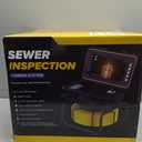 Sewer Camera Self Leveling 165ft with Meter Counter, 9" IPS Monitor 1080P HD Drain Cameras, 5100mAh Battery Pipe Plumbing Camera Snake with Light, Waterproof Sewer Inspection Scope DVR 32GB
