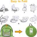 Pop up Kids Play Tent, Foldable Kids Playhouse Indoor Outdoor Toys Tents for Boys Girls Toddlers Birthday with Portable Storage Bag, Green Dinosaur