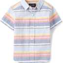The Children's Place boys Short Sleeve Button Up Shirt, Size: 4T