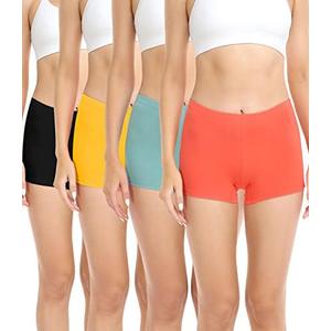 wirarpa Women's Boyshorts Panties Cotton Boxer Briefs for Ladies Underwear Shorts with Cotton Crotch 4 Pack S wirarpa Women's Boyshorts Panties Cotton Boxer Briefs for Ladies Underwear Shorts with Cotton Crotch 4 Pack S