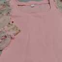 WDIRARA Girl's Sheer Mesh Flounce Long Sleeve Appliques Square Neck Dress 8Y