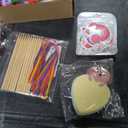 UMEELR 28 Pack Stationery Gift Set, Include Pencil Eraser Sharpener Ruler Stamper Foam Sticker Greeting Card for Kids School Classroom Prize