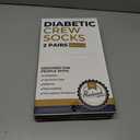 3 x Pembrook Premium Diabetic Compression Crew Socks for Women - Running Socks, Short Compression Socks for Women - 2 Pairs (Large)