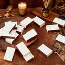 100PCS Blank Match Boxes, 2.25 x 1.42 x 0.59in Bulk Blank Matchboxes DIY White Storage Containers Holders with Double-Sided Striker for Guests Wedding Bridal Shower Baby Shower (No Matches Included)