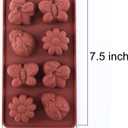 3 x Silicone Molds Non-stick Chocolate Candy Mold,Soap Molds,Silicone Baking mold Making Kit, Set of 3 Forest Theme with Different Shapes Animals,Lovely & Fun for Kids