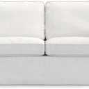Ektorp Loveseat Cover Replacement for IKEA Ektorp Couch Cover, Ektorp Sofa Cover, Ektorp Cover Only!(Ektorp 2 Seat Cover-Cool White)