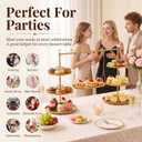 Metal 3 Tier Cupcake Stands Display, Removable Tray with Swing,Gold
Perfect For Weddings,Birthdays,Christmas,Parties,Decor,Dessert Table Display Set,Cupcake Tower,35 x 11.42 x 21.65 in