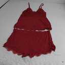 Avidlove Womens Sweetness Cami Set Lace Camisole Lingerie Nightwear Sexy Pajamas Lounge Sets Red Wine XXL