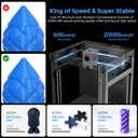 FLASHFORGE Adventurer 5M 3D Printer,600mm/s Max High-Speed FDM 3D Printers with Fully Auto Leveling, 280C Direct Extruder with Quick Detachable Nozzle, Effective Cooling, Core XY Structure