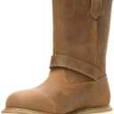 Harley-Davidson Footwear Mens Bryson Motorcycle Casual Boots Mid Calf - Black, 11.5, Brown