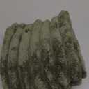 UGASA Lumbar Throw Pillow Cover 14x24 Inch Set of 1 Super Soft Faux Fur Decorative Pillow Case Plush Flannel Texture Accent Rectangle Pillowcase for Sofa Couch Living Room Chair, Olive Green