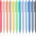 Mr. Pen- Retractable Gel Pens, 12 Pack, Colorful Ink, Fine Point 0.7mm, Fast Dry, Smooth Writing, Cute Pens for Drawing, Writing Planner and School Supplies (Assorted Colors Ink)