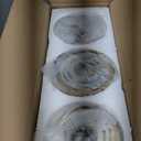 Gold Pendant Light Fixtures, 3 Pack Modern Pendant Lighting with Clear Striped Glass Shade, Hanging Pendant Lights Kitchen Island, Farmhouse Pendant Lighting for Dining Room Bedroom Bathroom