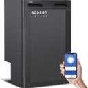 BODEGA BODEGACOOLER 12 Volt Refrigerator, 83L RV Fridge with APP Control & Lock, Dual Zone Compressor Cooler (-4-46), 12/24V DC Portable Freezer for Truck, RV, Camping, Boat, Black