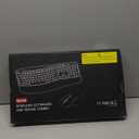 Wireless Keyboard and Mouse Combo, 2.4G Full Size Wave Keys Ergonomic Keyboard with Wrist Rest and 3-Level DPI Adjustable Wireless Ergonomic Mouse for Windows, Mac OS Desktop/Laptop/PC(Black)