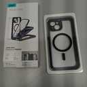 ESR for iPhone 14 Case, Compatible with MagSafe, Full-Body Military-Grade Drop Proof Case with Built-in 9H+ Tempered Glass Screen Protector, Armor Series, Clear Black